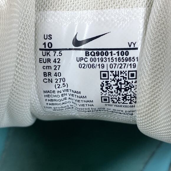 Nike Shox Enigma Aura Green Rose Gold Womens White Gold Size 10 Athletic Shoes - Picture 8 of 9